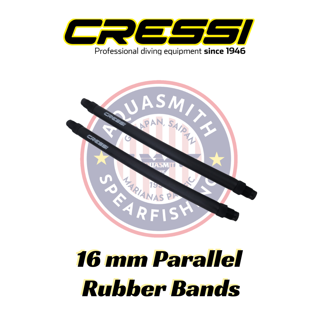Cressi 16mm Parallel Rubber Bands for Comanche / Geronimo