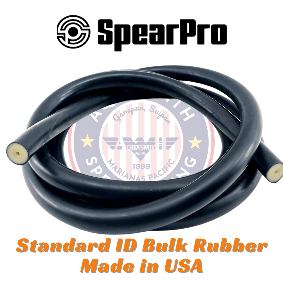 SpearPro 16 mm(5/8") Bulk Rubber Black/Amber (Price Per Inch)