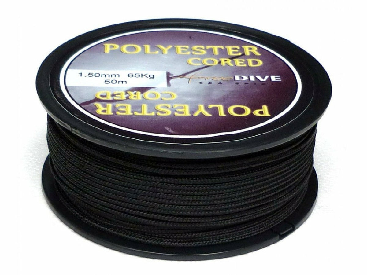 SpearPro Polyester Black Line Reel Line - 1.50mm 143 lb / 65 kg