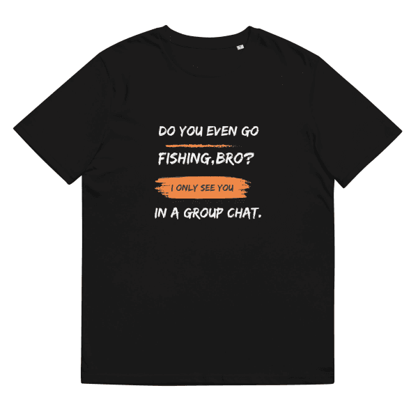 Chat Diver Organic Cotton T-Shirt Black / S