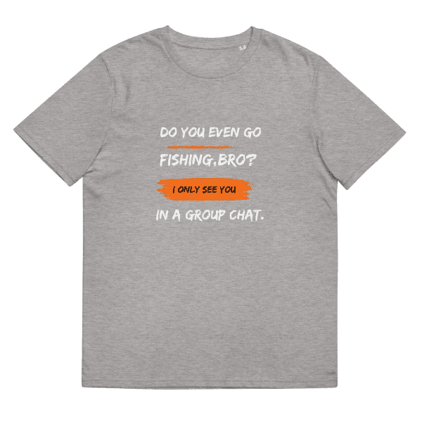 Chat Diver Organic Cotton T-Shirt Heather Grey / S