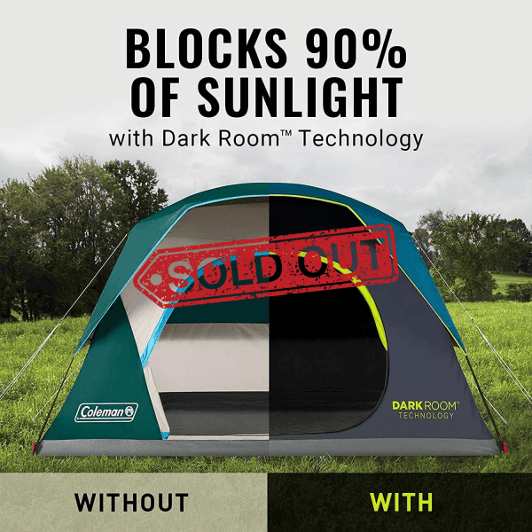 Coleman Skydome Dark Room Tent 6-Person Tents