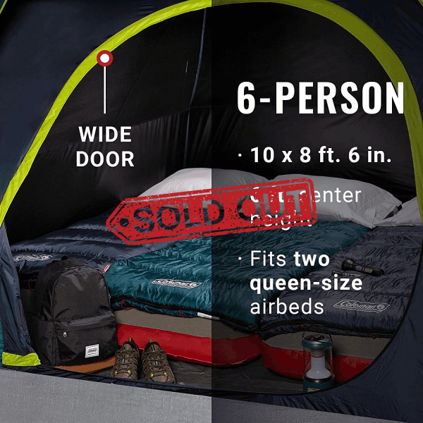 Coleman Skydome Dark Room Tent 6-Person Tents