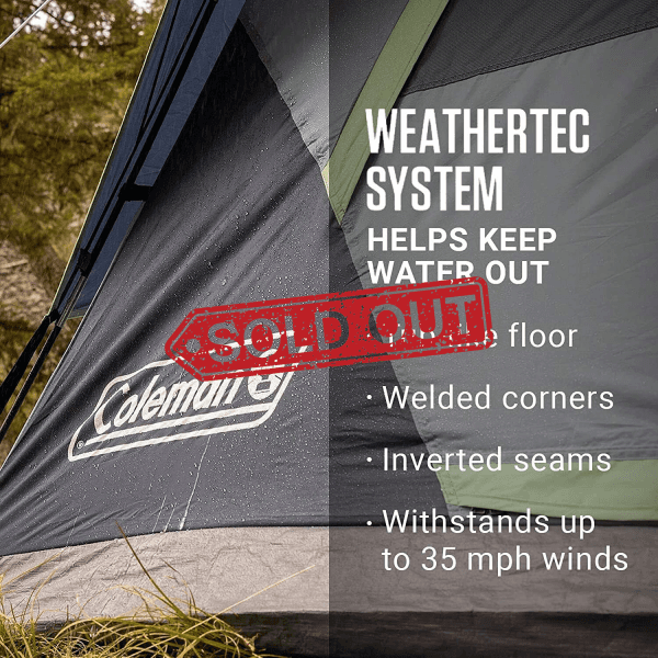 Coleman Skydome Dark Room Tent 6-Person Tents