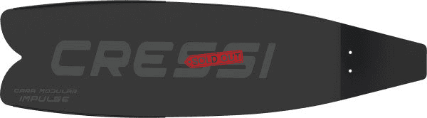 Cressi Gara Modular Impulse Fins Black Blade (Pair)