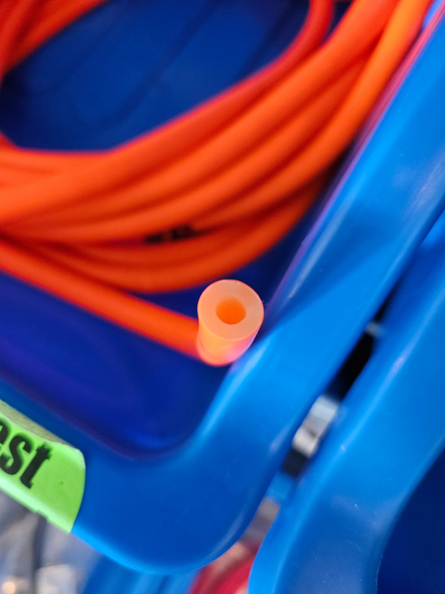 SpearPro 10mm Pole Spear Bulk Rubber Neon-Orange(Price Per Inch)