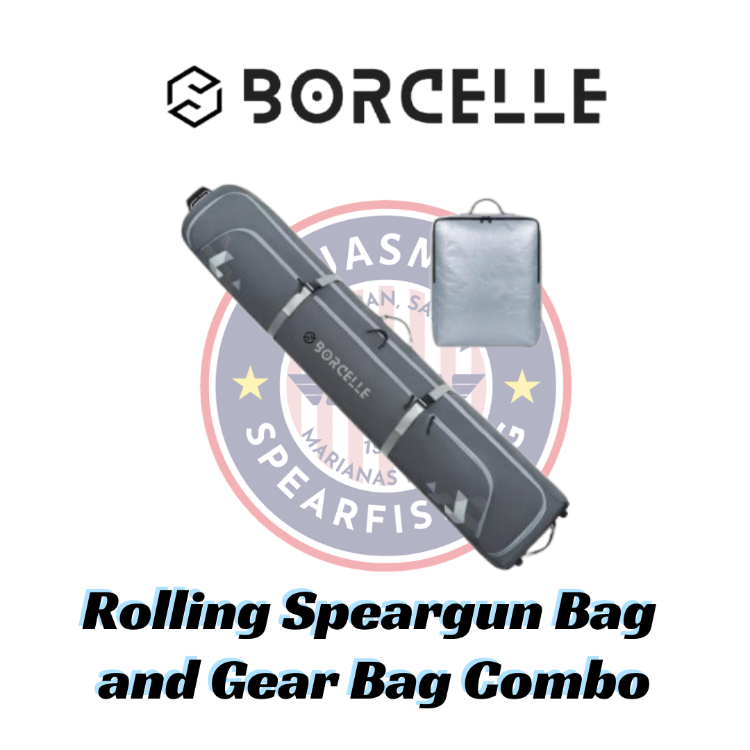 BorCeLLe Rolling Speargun Bag and Gear Bag Combo - Fully Padded  Bag with Wheels for Air Travel