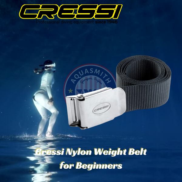 Cressi Nylon Weight Belt with Stainless Steel Buckle