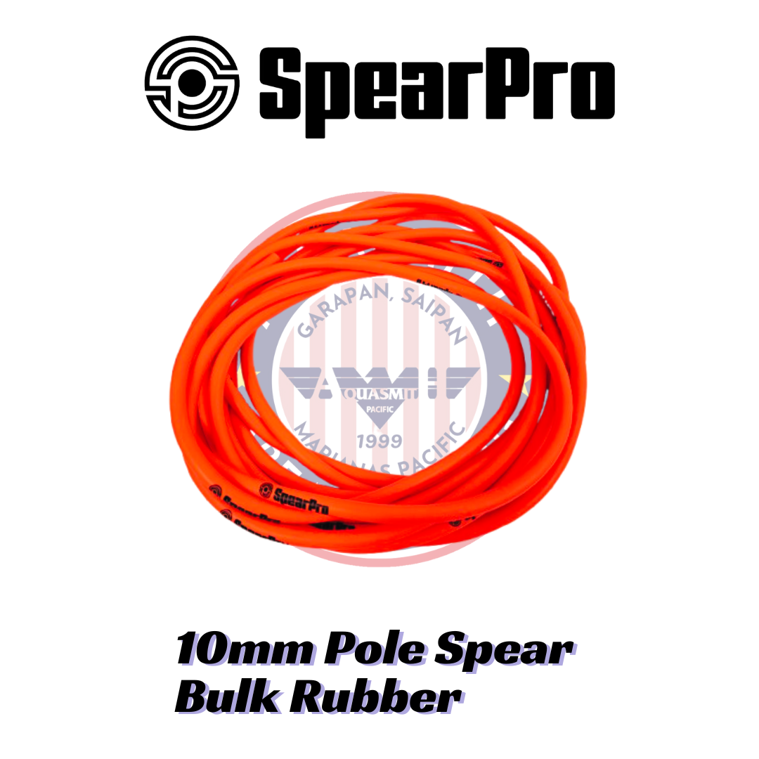 SpearPro 10mm Pole Spear Bulk Rubber Neon-Orange(Price Per Inch)