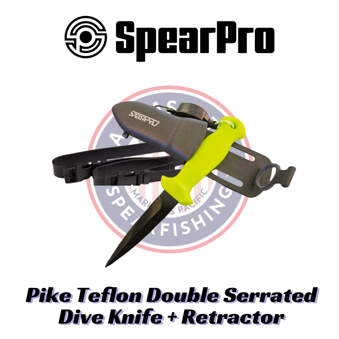 SpearPro Pike Teflon Double Serrated Dive Knife