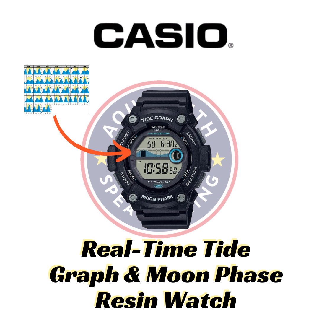 CASIO Tide Graph/Moon Phase Resin Watch