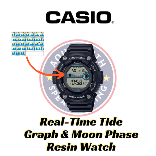 CASIO Tide Graph/Moon Phase Resin Watch