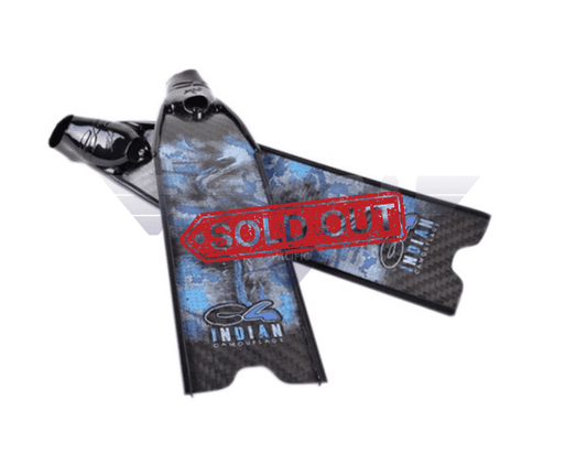 C4 Camo Ocean Carbon Fins 40(Hard) 7/8(40/41)