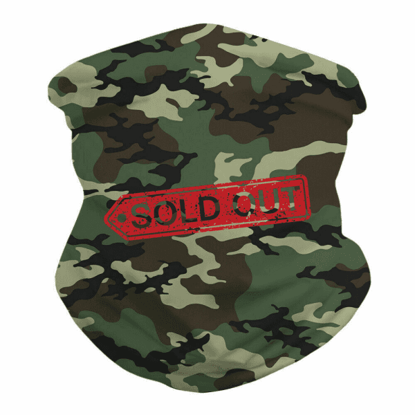 Cooling Face Mask / Neck Gaiter Green Camo Apparel