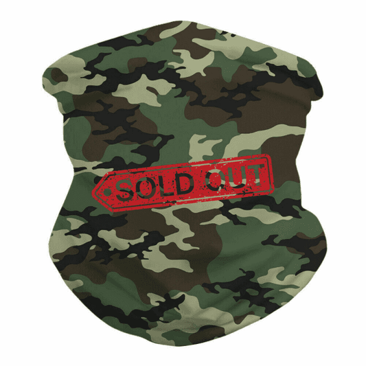 Cooling Face Mask / Neck Gaiter Green Camo Apparel
