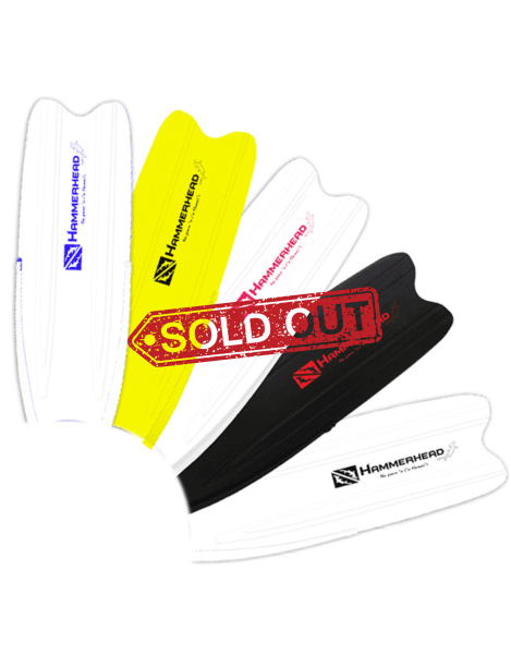 Hammerhead Kaudal Fins Black Blade Only (Pair) -