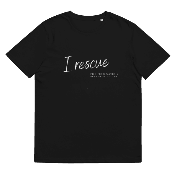 I Rescue Organic Cotton T-Shirt Black / S