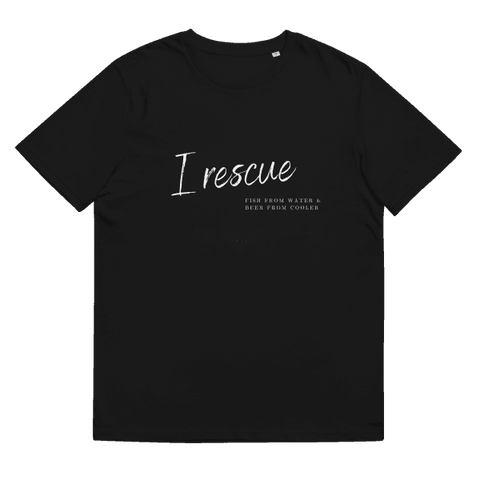 I Rescue Organic Cotton T-Shirt Black / S