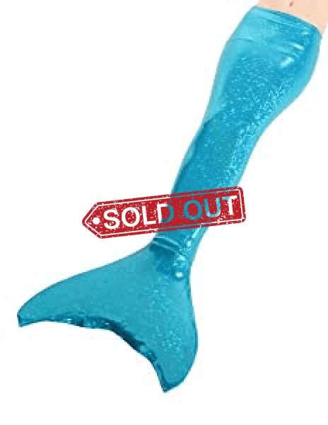 Mermaid Tails With Monofin (Metalic Blue) Metalic Blue Fins