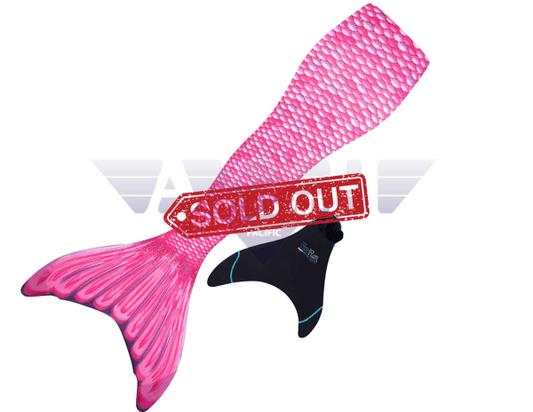 Mermaid Tails With Monofin (Pink) Fins