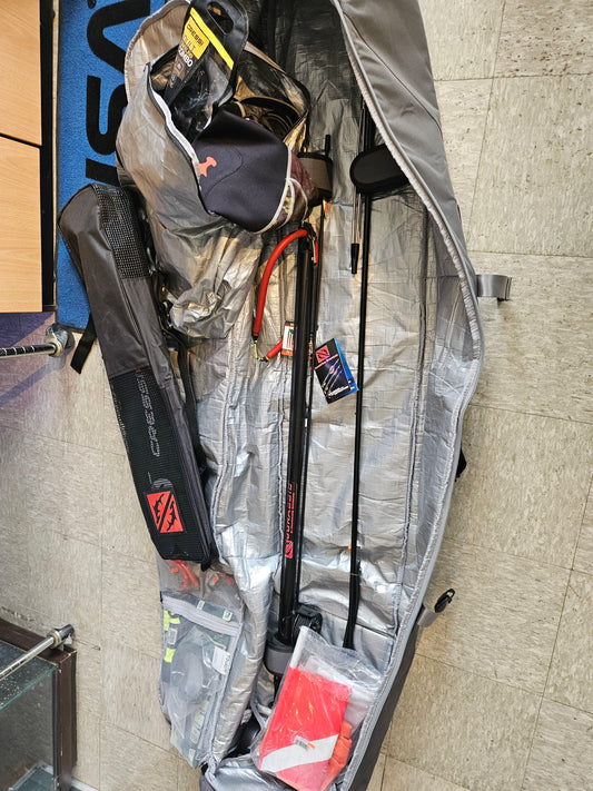 BorCeLLe Rolling Speargun Bag and Gear Bag Combo - Fully Padded  Bag with Wheels for Air Travel