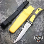 NEW 9" Yellow/ Black Diving Knife Yellow