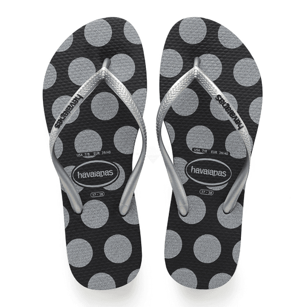 Slim Retro Silver Sandals