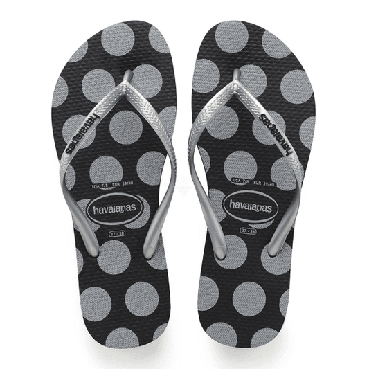 Slim Retro Silver Sandals