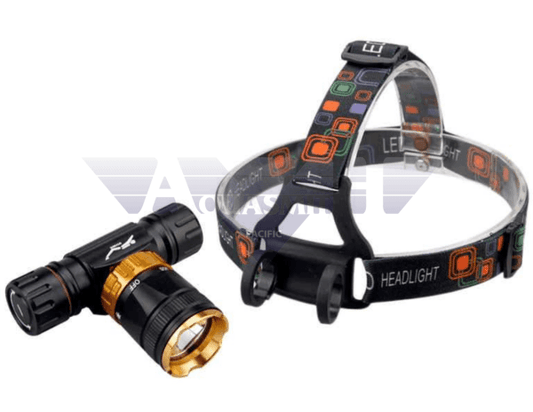 Diving Headlight Led + Charger Rechargeable Battery Flash Lights