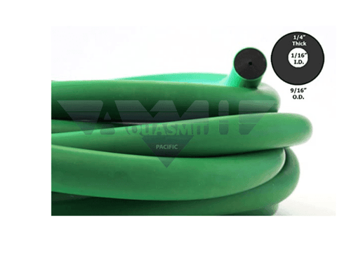 Spearpro Extreme Green Over Black Rubber 14Mm (Price Per Inch) In Rubber Bands